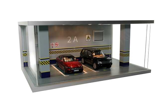 Atlantic Case 30107 Illuminated Diorama -Car Park- - atlantic-case.com